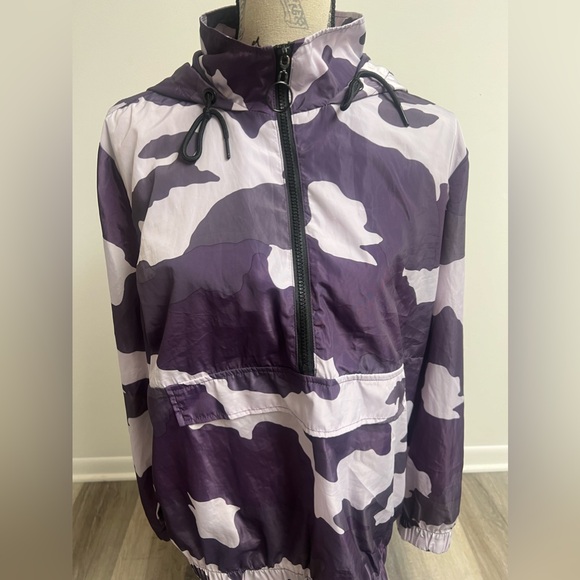 wild fable Jackets & Blazers - Purple Camo Zip-up Windbreaker!